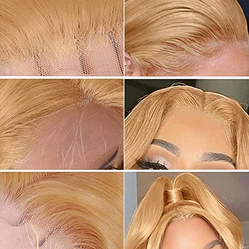 Trilumity Honey Blonde 13X6 Body Wave Human Hair - Honey Blonde Hair Replacement Wig