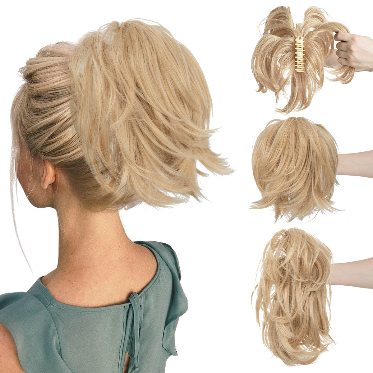 Trilumity Curly Ponytail in 1B, additional product photo 3