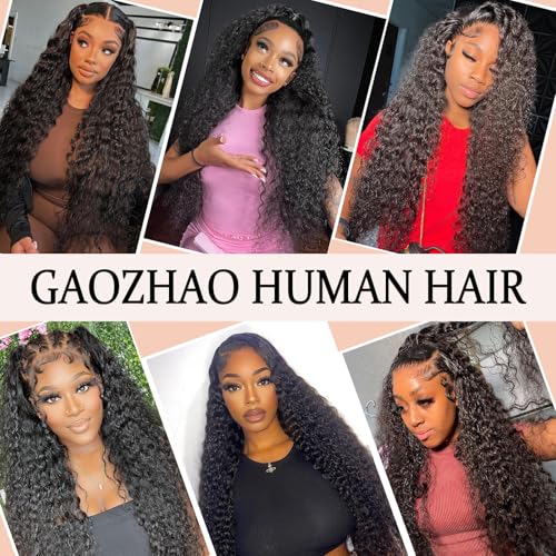 Trilumity Water 13X6 Part 200 Water Wave Human Hair - Natural Black Hair Replacement Wig