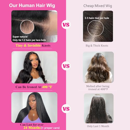 Trilumity 2 Year Straight 100% Human Hair - Natural Black Hair Replacement Wig