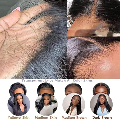 Trilumity 13X6 Front 200 Density Straight Human Hair - Natural Color Hair Replacement Wig