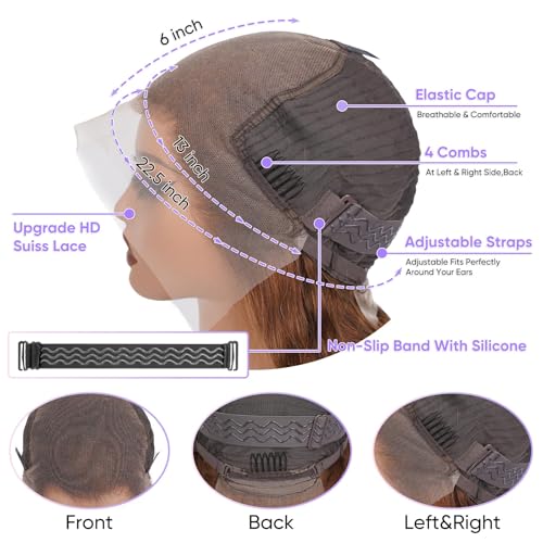 Trilumity Chocolate Brown 200 Body Wave Human Hair - Brown Hair Replacement Wig