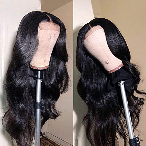 Trilumity With Baby Hair Body Wave Human Hair - Natural Color Hair Replacement Wig