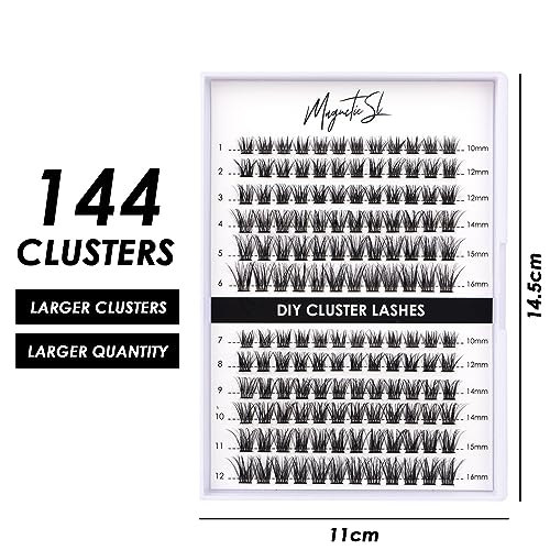 Trilumity Lash Clusters Individual Clusters Cluster Faux Mink Fiber - Clear False Lashes