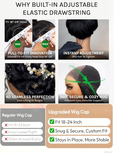 Trilumity Yaki Straight Human Hair - Natural Black Hair Replacement Wig