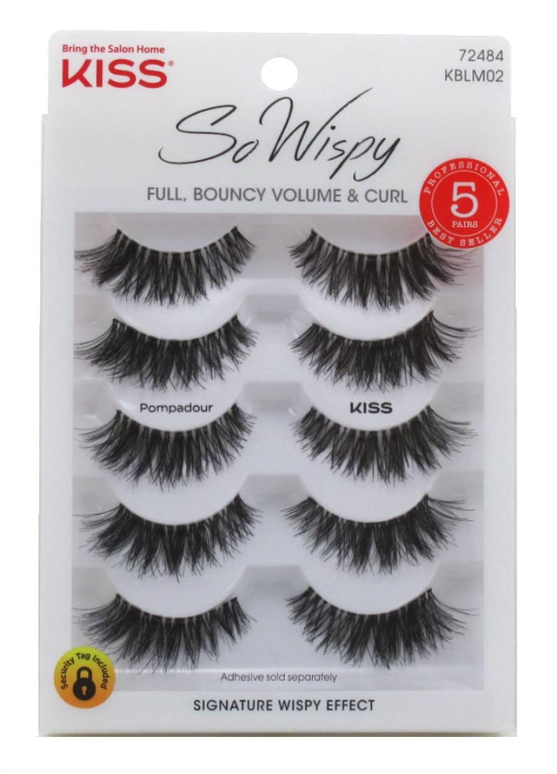 Trilumity So Pompadour Pack Of Wispy Faux Mink Fiber - Black False Lashes