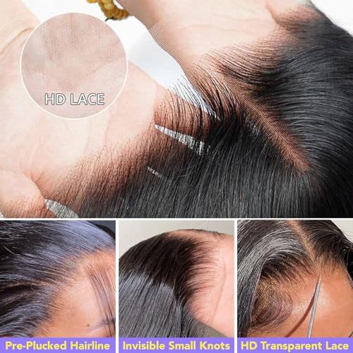 Trilumity 13X6 Straight Straight 13X6 Straight 100% Human Hair - Natural Color Hair Replacement Wig
