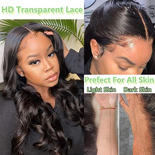 Trilumity 360 Full Lace Brazilian Body Wave Human Hair - Natural Color Hair Replacement Wig
