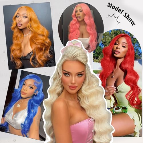 Trilumity 613 13X6 Blonde 13X6 Body Wave Human Hair - Natural Black Hair Replacement Wig