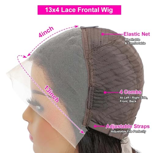 Trilumity 13X4 Bob 200 Density Straight Human Hair - Natural Color Hair Replacement Wig