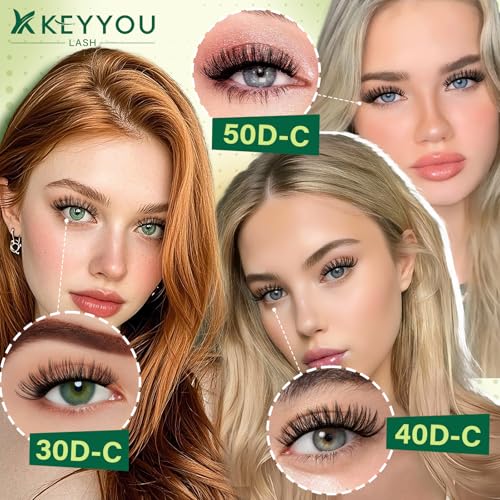 Trilumity Lash Extension Kit Strip Faux Mink Fiber - Black False Lashes