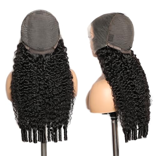 Trilumity 13X6 Full Al Curly Human Hair - Natural Black Hair Replacement Wig