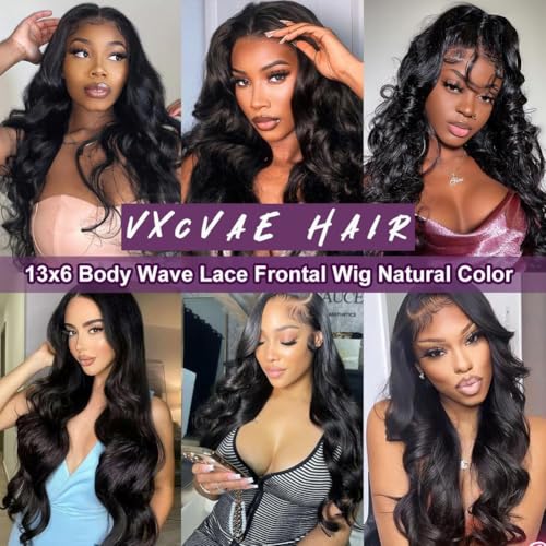 Trilumity 13X6 220 Density Front Body Wave 100% Human Hair - Natural Black Hair Replacement Wig