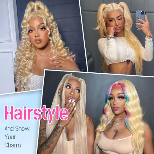Trilumity 613 13X6 200 Body Wave Human Hair - Natural Black Hair Replacement Wig