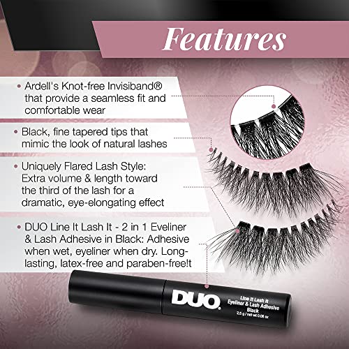 Trilumity Lash Contour 371 Outer Natural Faux Mink Fiber - Black False Lashes