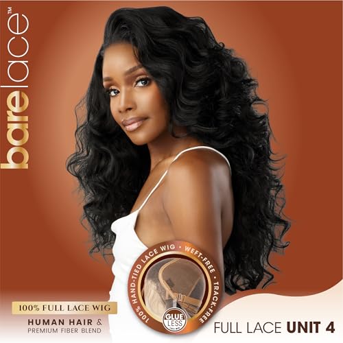 Trilumity Full-Lace Straight Human Hair - Natural Black Hair Replacement Wig