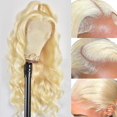 Trilumity 613 13X6 Blonde Body Wave Human Hair - Natural Black Hair Replacement Wig