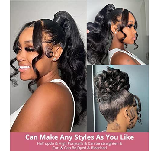 Trilumity 360 Full Body Wave Brazilian Virgin Hair - Natural Black Hair Replacement Wig