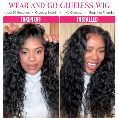 Trilumity 7X6 Burmese Glueless Pre Curly Human Hair - Natural Black Hair Replacement Wig