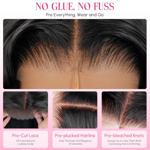 Trilumity 7X6 Burmese Glueless Pre Curly Human Hair - Natural Black Hair Replacement Wig