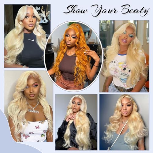 Trilumity 613 13X6 210 Density Body Wave Human Hair - Natural Black Hair Replacement Wig