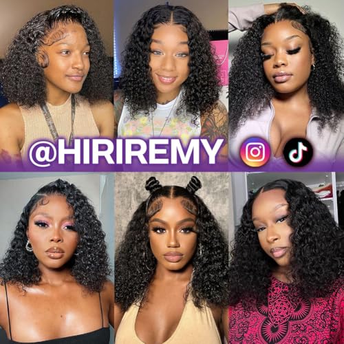 Trilumity Bob 13X4 Hd Bob Deep Wave Human Hair - Natural Black Hair Replacement Wig