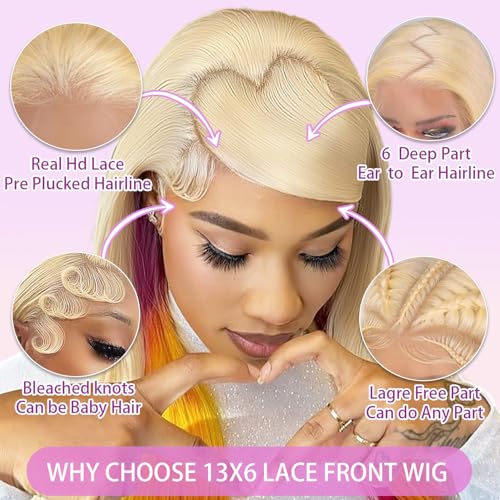 Trilumity 613 13X6 Hd Transparent Body Wave Human Hair - Natural Black Hair Replacement Wig