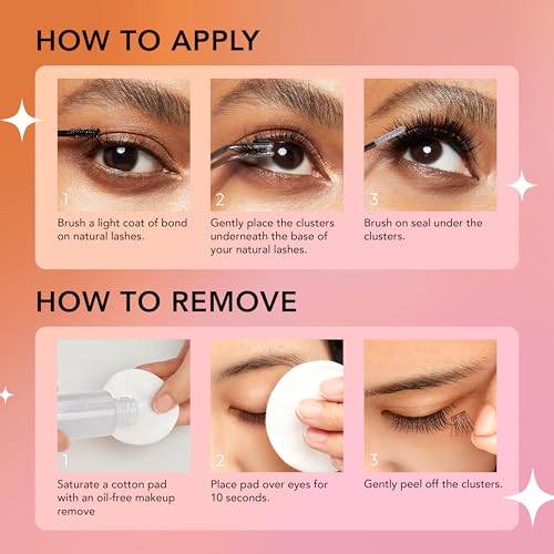 Trilumity Lash Extension Kit 08 Wispy Faux Mink Fiber - Black False Lashes