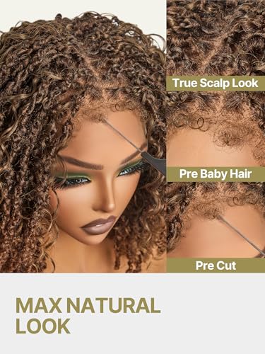 Trilumity 12'' Straight Synthetic Fiber - Brown Hair Replacement Wig