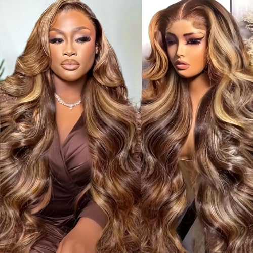 Trilumity Honey Blonde 13X4 Hd Body Wave Human Hair - Honey Blonde Hair Replacement Wig