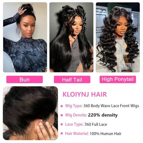 Trilumity 360 Hd Brazilian Virgin Body Wave Human Hair - Natural Color Hair Replacement Wig