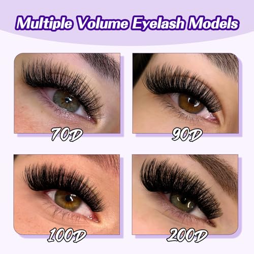 Trilumity Fluffy Lash Clusters Cat Eye Faux Mink Fiber - Black False Lashes