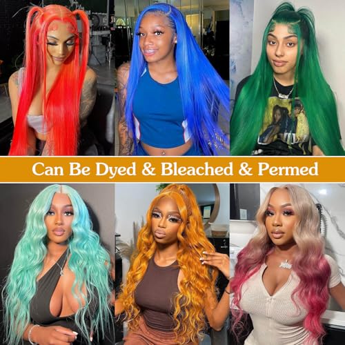 Trilumity 613 13X6 Straight Human Hair - 613 Blonde Hair Replacement Wig