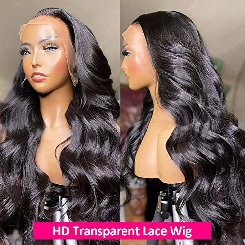 Trilumity 13X6 200 Density Body Wave 100% Human Hair - Natural Color Hair Replacement Wig
