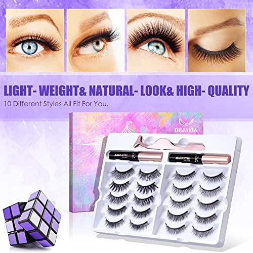 Trilumity Magnetic Premium Wispy Faux Mink Fiber - Black False Lashes