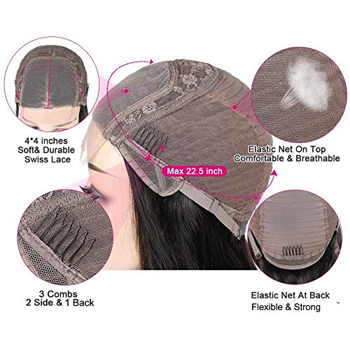 Trilumity With Baby Hair Body Wave Human Hair - Natural Color Hair Replacement Wig