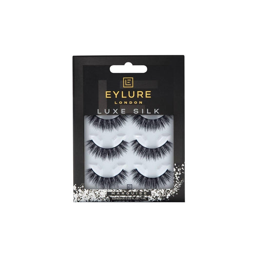 Trilumity Luxe Silk Wispy Cat Eye Faux Mink Fiber - Black False Lashes