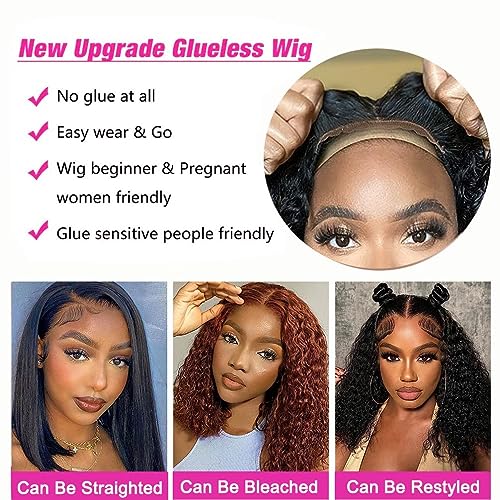 Trilumity Wear And Go Water Wave Human Hair - Natural Black Hair Replacement Wig