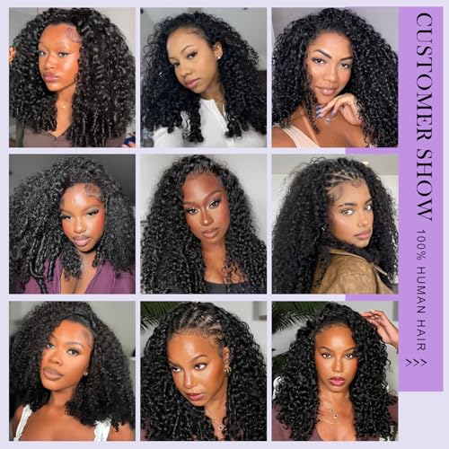 Trilumity Half Burmese Curl For Curly Human Hair - Natural Color Hair Replacement Wig
