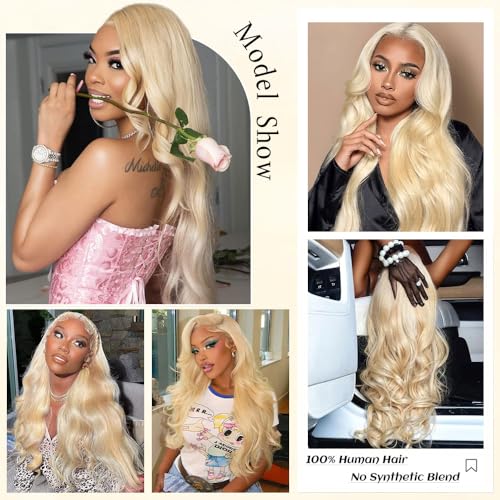 Trilumity 613 13X6 100% Body Wave Human Hair - 613 Blonde Hair Replacement Wig