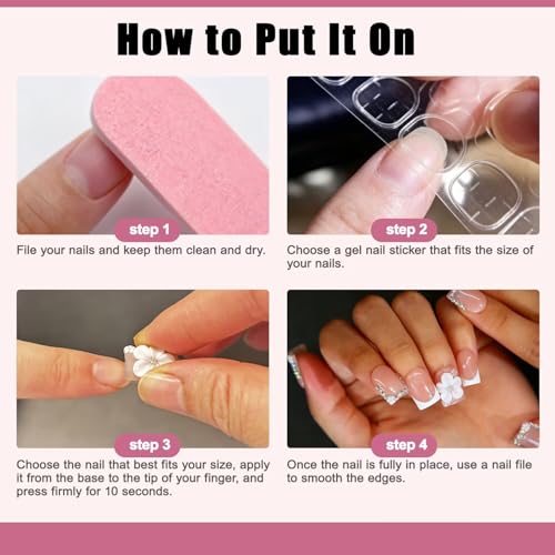 Trilumity Beach Nails Press Short Almond Acrylic - Nude Pink Press On Nails