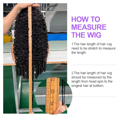 Trilumity 13X6 Full Al Curly Human Hair - Natural Black Hair Replacement Wig