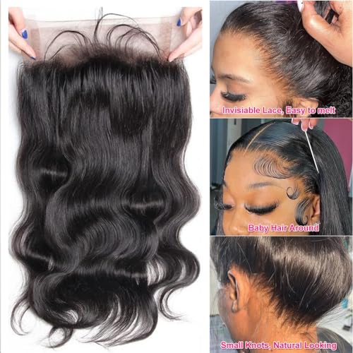 Trilumity 360 Transparent Al For Body Wave Brazilian Virgin Hair - Natural Black Hair Replacement Wig