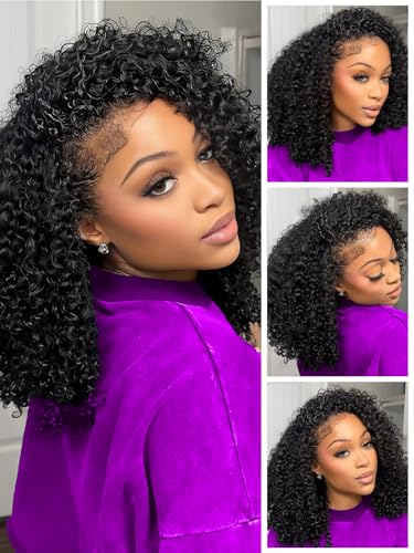 Trilumity Kinky Half For Balck Curly Human Hair - Natural Black Hair Replacement Wig
