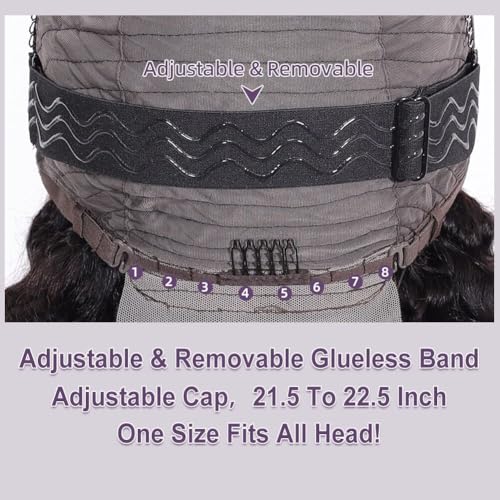 Trilumity Bob 13X6 100% Glueless Deep Wave 100% Human Hair - Natural Color Hair Replacement Wig