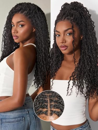 Trilumity Boho Twist 4C Straight Human Hair - Natural Black Hair Replacement Wig