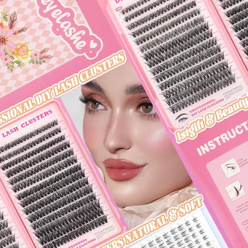 Trilumity Lash Clusters Kit Clusters Wispy Faux Mink Fiber - Black False Lashes