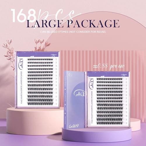Trilumity Lash Clusters Gq19 Individual Cat Eye Faux Mink - Black False Lashes