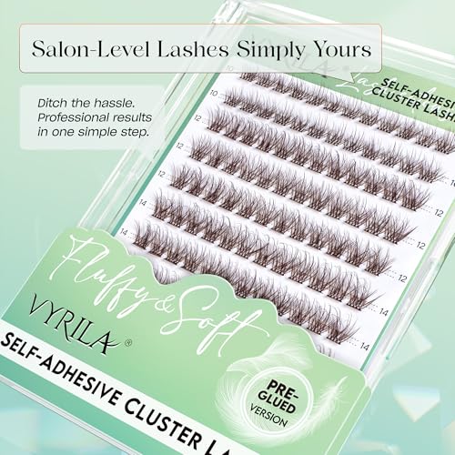 Trilumity Brown Self Adhesive Lash Cluster Faux Mink Fiber - Brown False Lashes