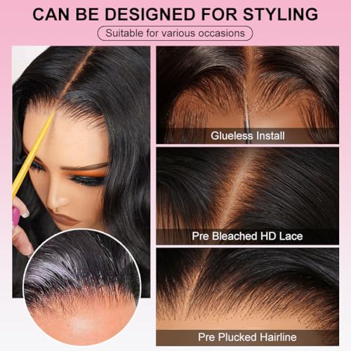 Trilumity 13X6 Front Straight Human Hair - Natural Black Hair Replacement Wig
